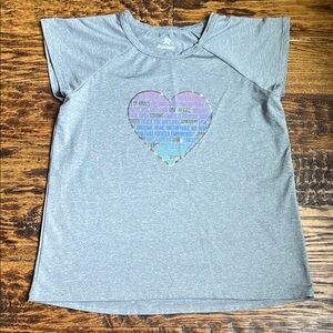 Kids Gray Heart T-Shirt